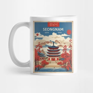 Seongnam South Korea Travel Tourism Retro Vintage Mug
